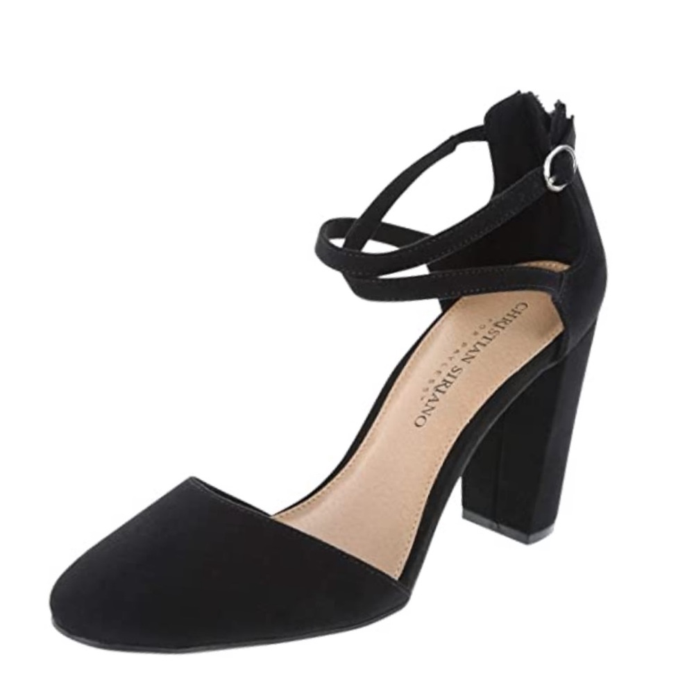 Christian Siriano Black Chunky Heels